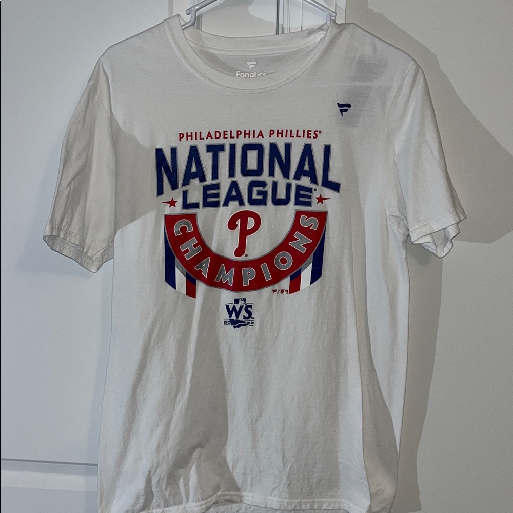 2022 Philadelphia Phillies Fanatics white National league champions WS2022 shirt